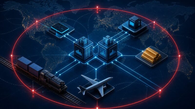 OFAC-Krypto-Sanktionen als roter Sperrring um ein vernetztes System aus Kryptobörsen, Zahlungsdiensten, Gold, Bahn und Luftfahrt